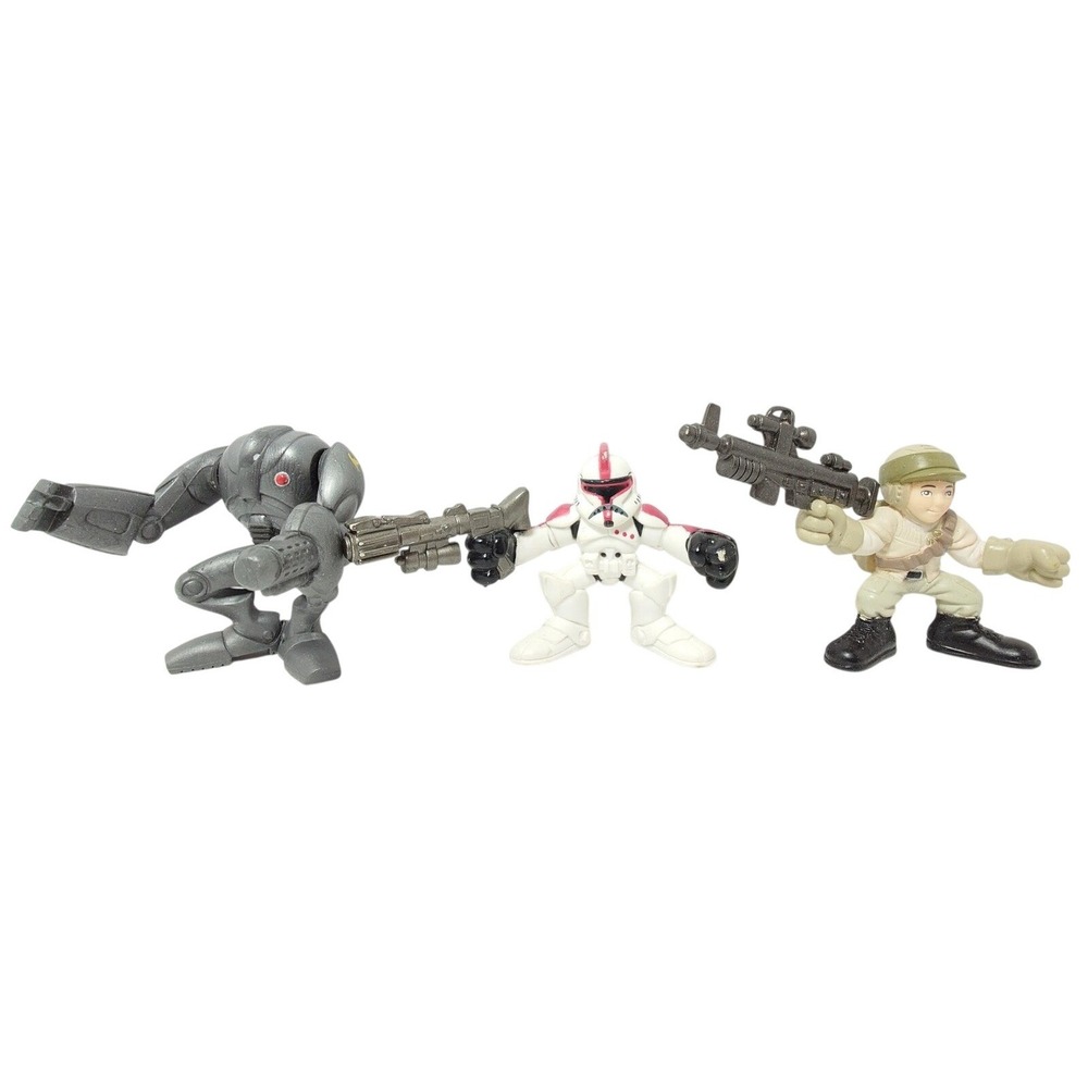 Star‎ Wars Galactic Heroes Figure Lot - Clone Trooper, AT-RT, Rebel Hoth